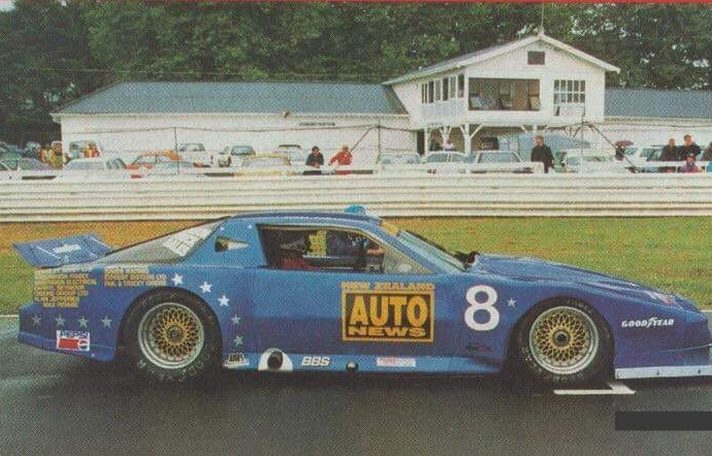 The Pontiac in blue Auto News livery