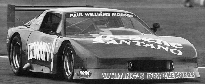 Paul Williams in the Resene Santano / The Rock FM Camaro