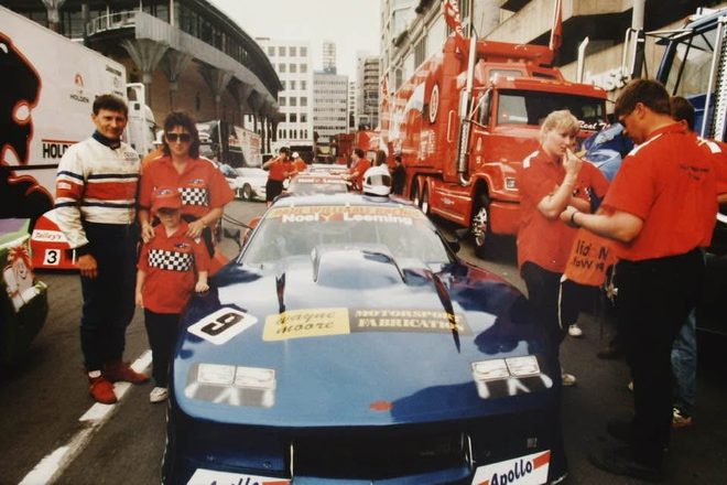 Paul Williams with the Noel Leeming Camaro on the Wellington grid